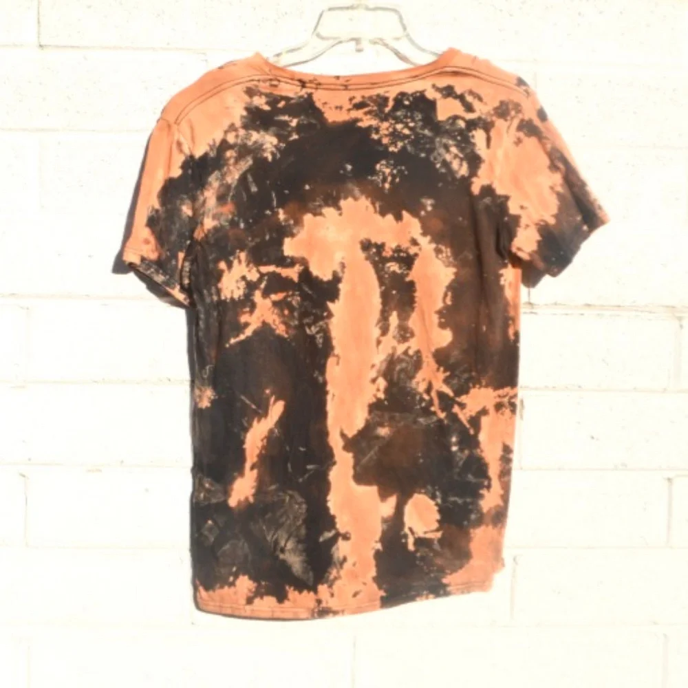 The Avengers Tie Dye Shirt Distressed Black Size Medium Youth